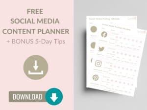 Free Social Media Planner Tips