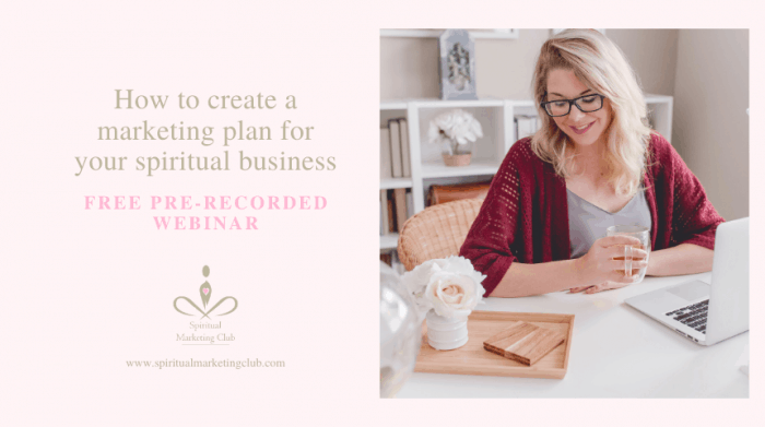 free marketing plan for your spiritual business
