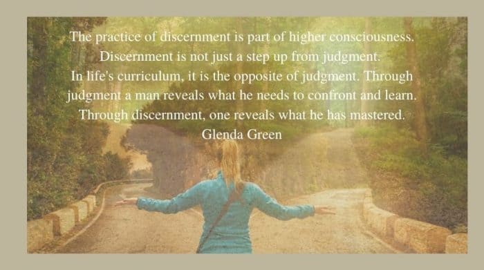 The Practice of Discernment Quote Glenda Gleen