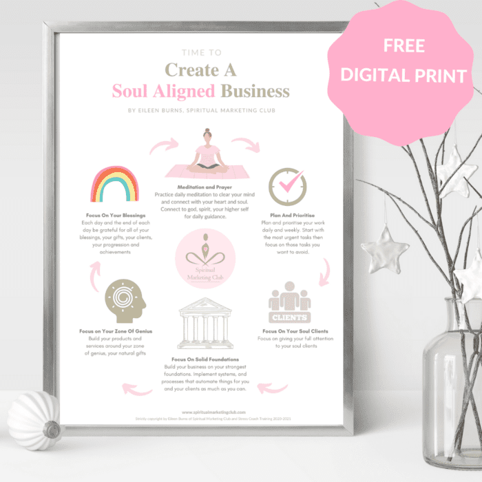 spiritual daily rituals for spiritual business owners free digital print