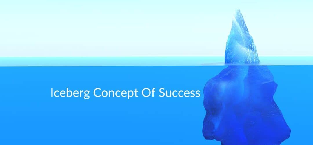 Illusion Of Success - Iceberg Concept Of Success In Business