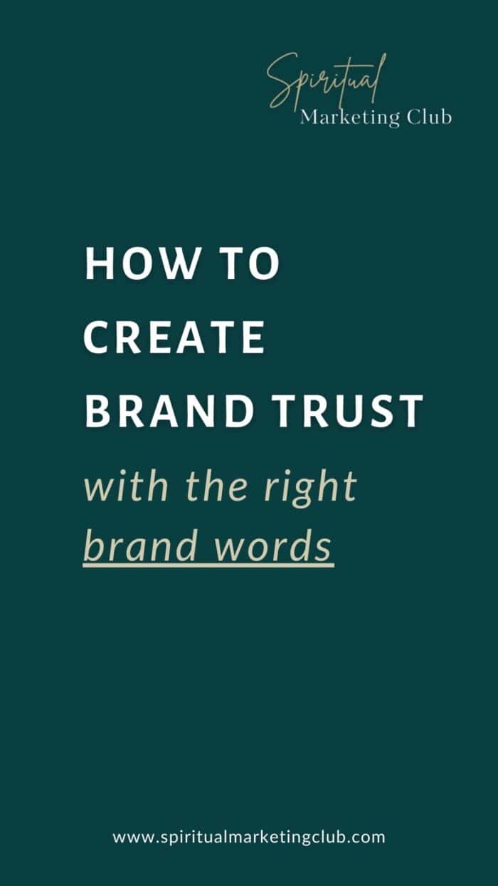 Create Brand Trust With The Right Brand Words 2 Brand Trust Through The Right Brand Words - Brand Value Words